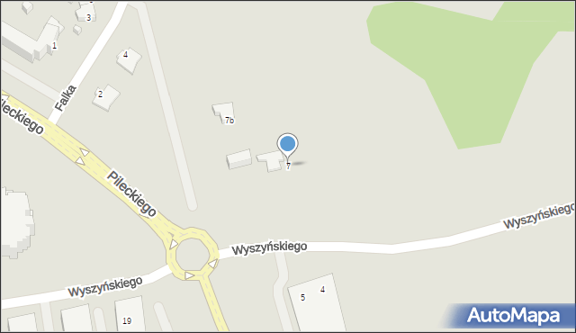 Suwałki, Wyszyńskiego Stefana, ks. prym. kard., 7, mapa Suwałk