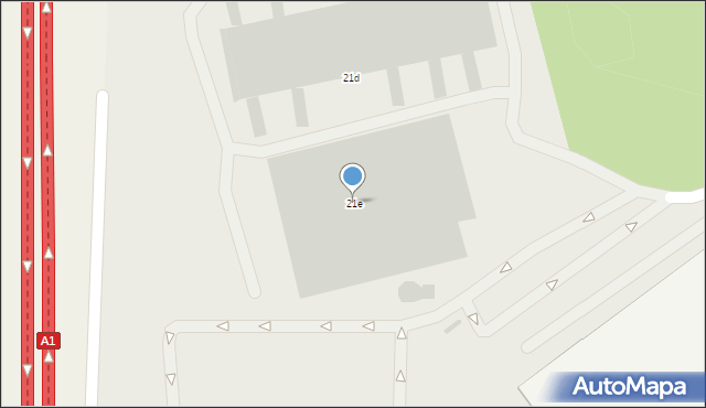 Swarożyn, Wyzwolenia, 21e, mapa Swarożyn