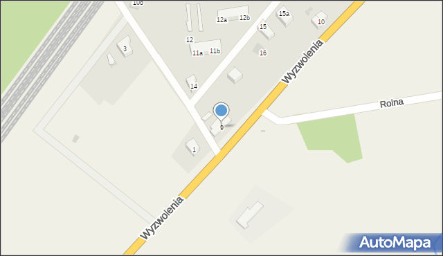 Swarożyn, Wyzwolenia, 9, mapa Swarożyn