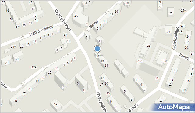 Świdnica, Wyszyńskiego Stefana, ks. kard., 18, mapa Świdnicy