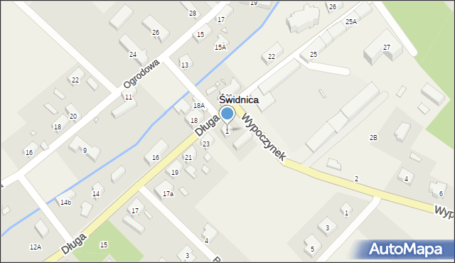 Świdnica, Wypoczynek, 1, mapa Świdnicy