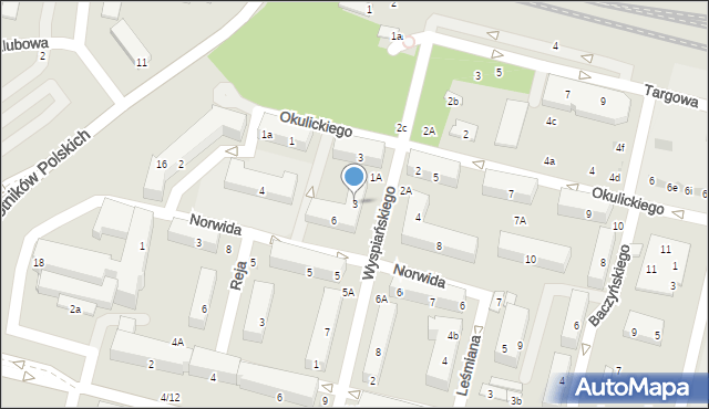 Świdnik, Wyspiańskiego Stanisława, 3, mapa Świdnika