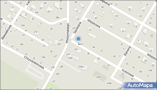 Świdnik, Wyszyńskiego Stefana, ks. kard., 100a, mapa Świdnika