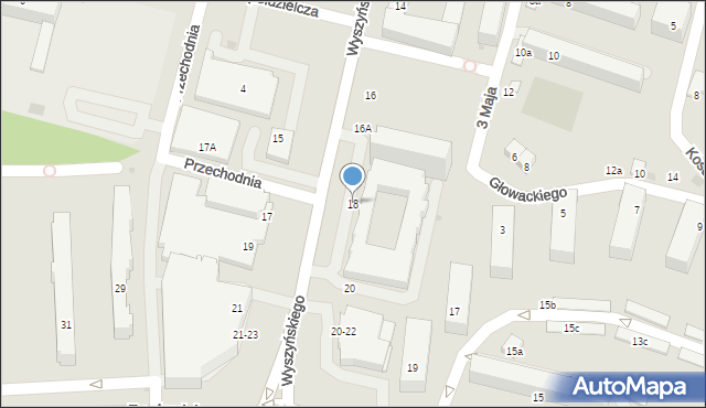 Świdnik, Wyszyńskiego Stefana, ks. kard., 18, mapa Świdnika