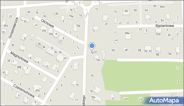 Świdnik, Wyszyńskiego Stefana, ks. kard., 74, mapa Świdnika