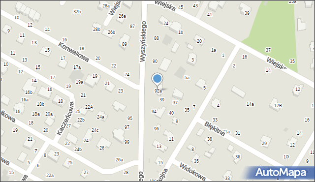 Świdnik, Wyszyńskiego Stefana, ks. kard., 92a, mapa Świdnika