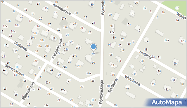 Świdnik, Wyszyńskiego Stefana, ks. kard., 97, mapa Świdnika