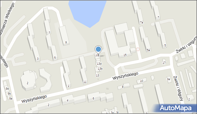 Świecie, Wyszyńskiego Stefana, ks. kard., 13h, mapa Świecie