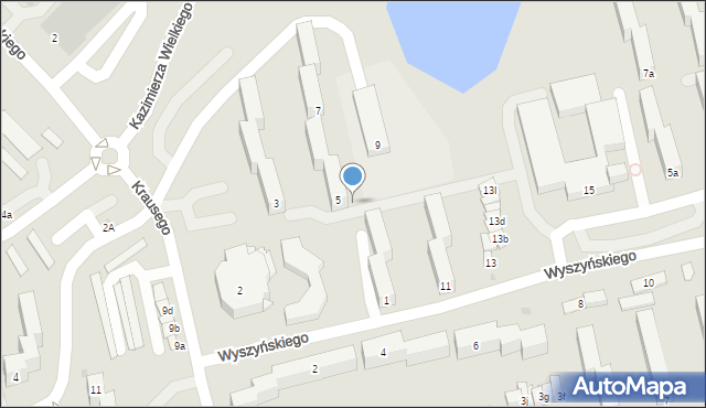 Świecie, Wyszyńskiego Stefana, ks. kard., 22, mapa Świecie