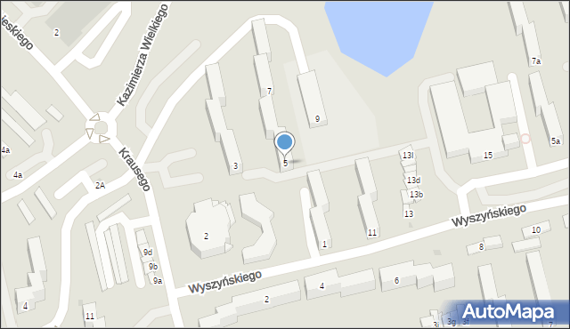 Świecie, Wyszyńskiego Stefana, ks. kard., 5, mapa Świecie