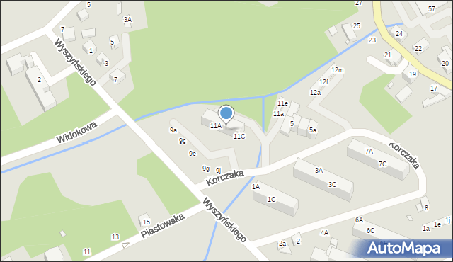 Świeradów-Zdrój, Wyszyńskiego Stefana, ks. kard., 11B, mapa Świeradów-Zdrój