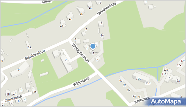 Świeradów-Zdrój, Wyszyńskiego Stefana, ks. kard., 3, mapa Świeradów-Zdrój