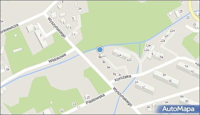 Świeradów-Zdrój, Wyszyńskiego Stefana, ks. kard., 9a, mapa Świeradów-Zdrój