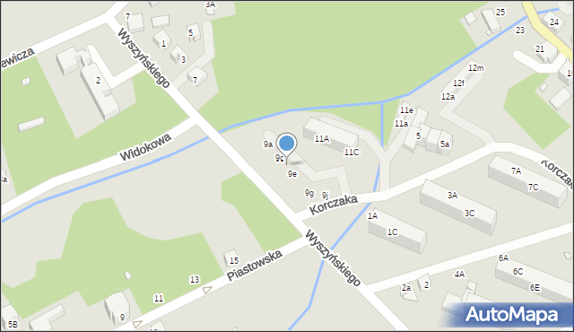 Świeradów-Zdrój, Wyszyńskiego Stefana, ks. kard., 9d, mapa Świeradów-Zdrój