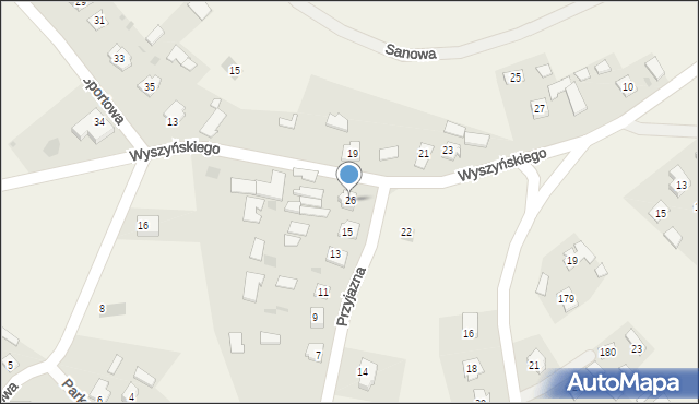 Święte, Wyszyńskiego Stefana, ks. kard., 26, mapa Święte