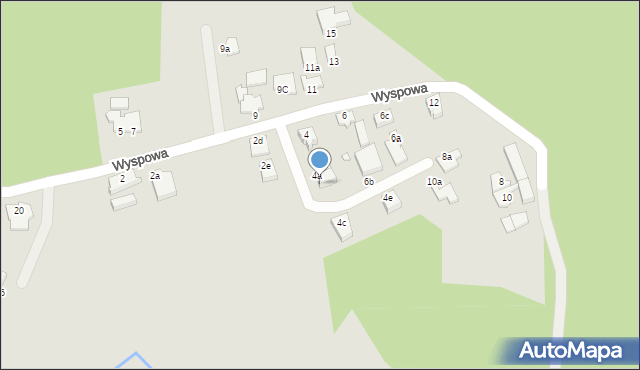 Świnoujście, Wyspowa, 4b, mapa Świnoujście