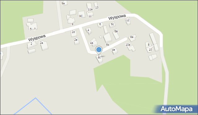 Świnoujście, Wyspowa, 4c, mapa Świnoujście