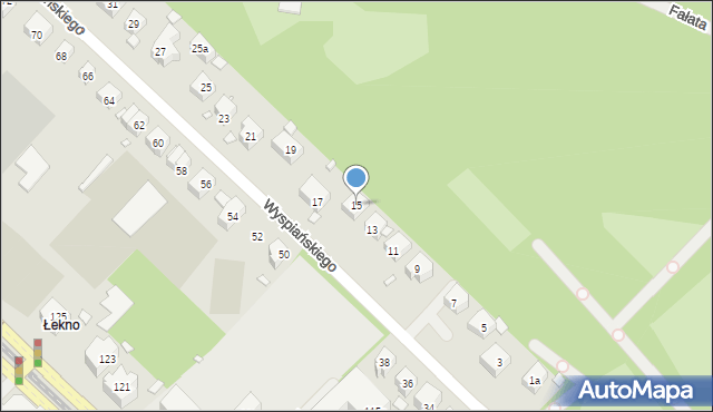 Szczecin, Wyspiańskiego Stanisława, 15, mapa Szczecina