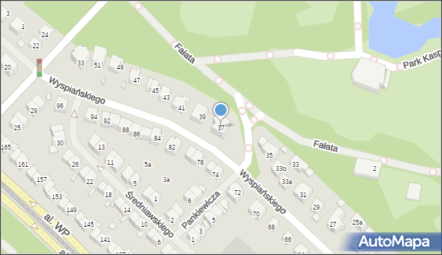 Szczecin, Wyspiańskiego Stanisława, 37, mapa Szczecina