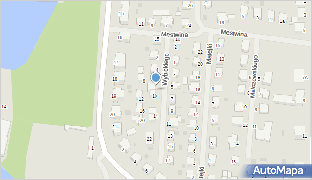 Szczecinek, Wybickiego Józefa, gen., 6, mapa Szczecinek