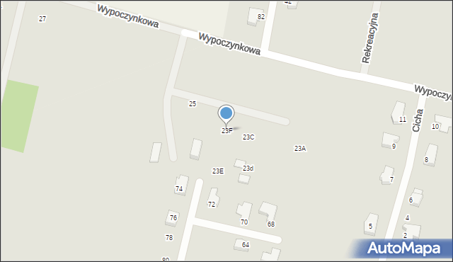 Szczecinek, Wypoczynkowa, 23F, mapa Szczecinek