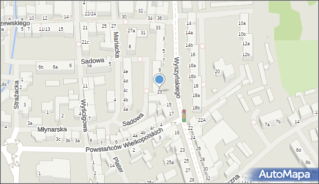 Szczecinek, Wyszyńskiego Stefana, ks. kard., 13, mapa Szczecinek