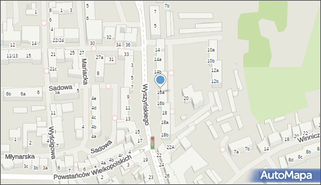 Szczecinek, Wyszyńskiego Stefana, ks. kard., 16a, mapa Szczecinek