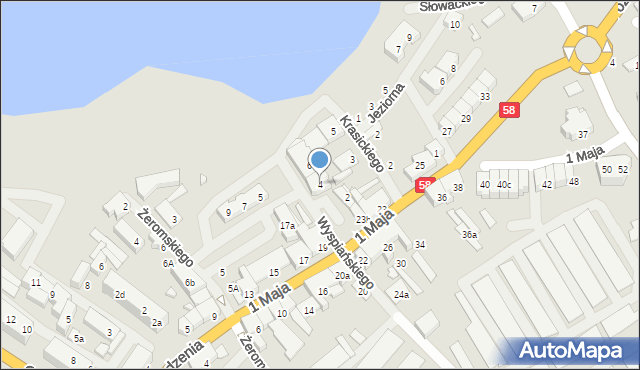 Szczytno, Wyspiańskiego Stanisława, 4, mapa Szczytno