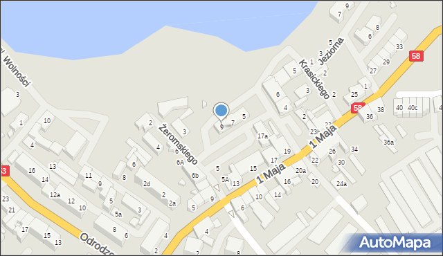 Szczytno, Wyspiańskiego Stanisława, 9, mapa Szczytno