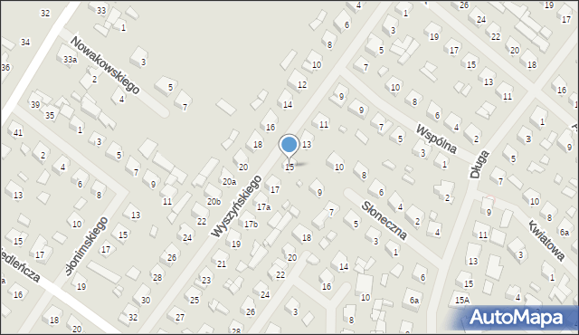 Szczytno, Wyszyńskiego Stefana, ks. kard., 15, mapa Szczytno