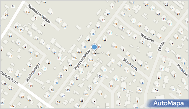 Szczytno, Wyszyńskiego Stefana, ks. kard., 17, mapa Szczytno