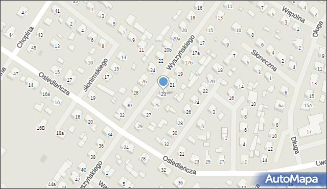 Szczytno, Wyszyńskiego Stefana, ks. kard., 23, mapa Szczytno