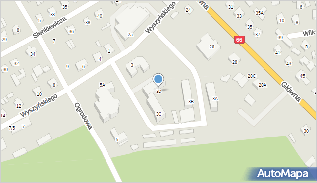 Szepietowo, Wyszyńskiego Stefana, ks. kard., 3D, mapa Szepietowo