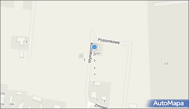 Szerominek, Wymarzona, 10, mapa Szerominek