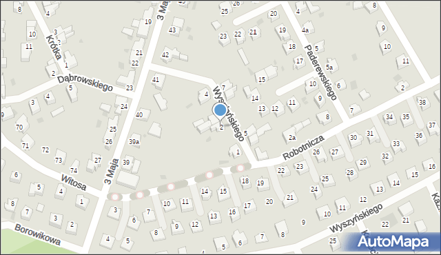 Szprotawa, Wyspiańskiego Stanisława, 2, mapa Szprotawa