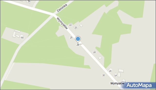 Szydłowiec, Wymysłów, 28, mapa Szydłowiec