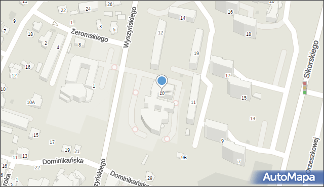 Tarnobrzeg, Wyszyńskiego Stefana, ks. kard., 10, mapa Tarnobrzegu