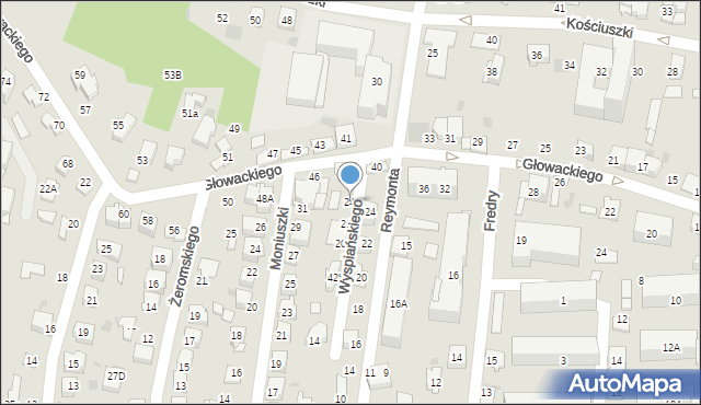 Tarnów, Wyspiańskiego Stanisława, 24, mapa Tarnów