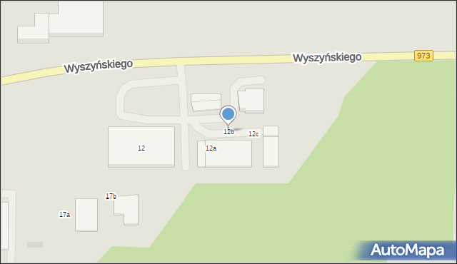 Tarnów, Wyszyńskiego Stefana, ks. prym. kard., 12b, mapa Tarnów