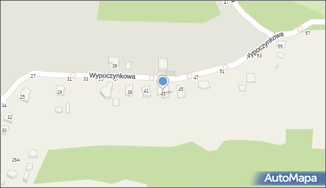 Tarnowiec, Wypoczynkowa, 43, mapa Tarnowiec