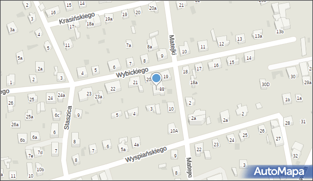 Tczew, Wybickiego Józefa, gen., 20a, mapa Tczew