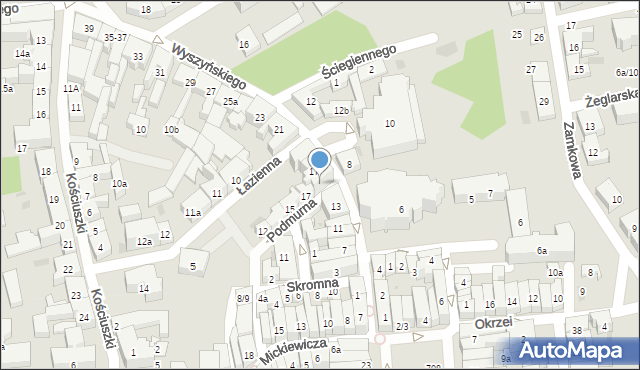 Tczew, Wyszyńskiego Stefana, ks. kard., 15, mapa Tczew