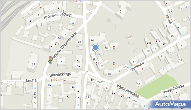 Tczew, Wyszyńskiego Stefana, ks. kard., 26a, mapa Tczew