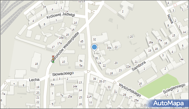 Tczew, Wyszyńskiego Stefana, ks. kard., 28, mapa Tczew