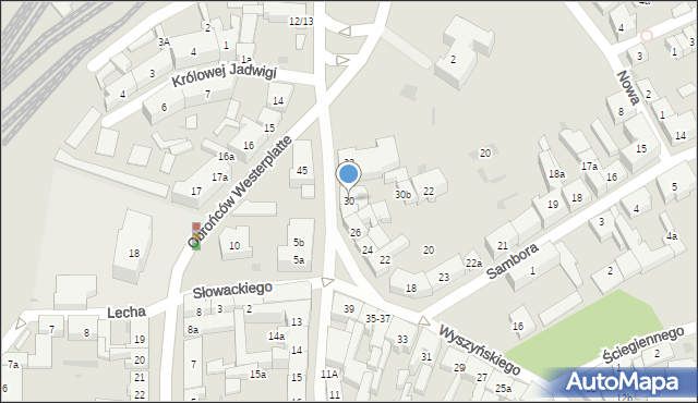 Tczew, Wyszyńskiego Stefana, ks. kard., 30, mapa Tczew