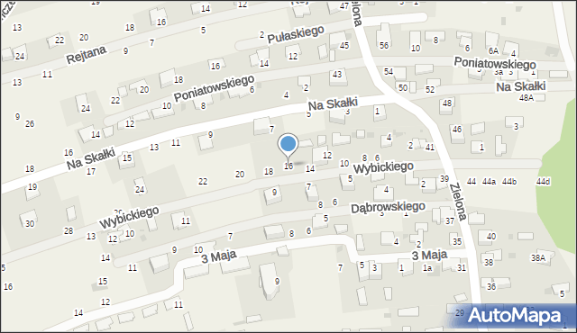 Tenczynek, Wybickiego Józefa, gen., 16, mapa Tenczynek