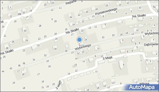 Tenczynek, Wybickiego Józefa, gen., 26, mapa Tenczynek
