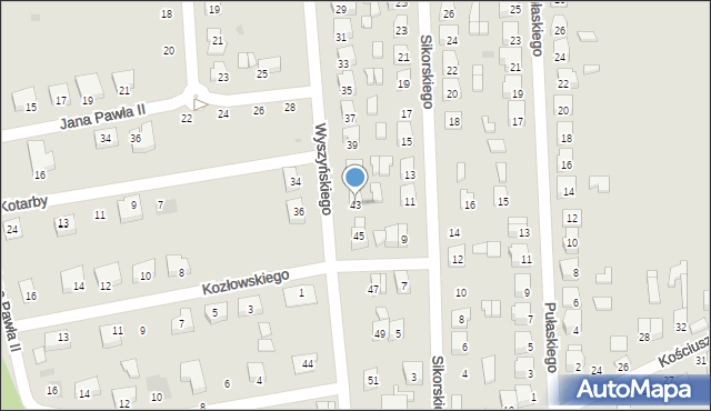 Terespol, Wyszyńskiego Stefana, ks. kard., 43, mapa Terespol