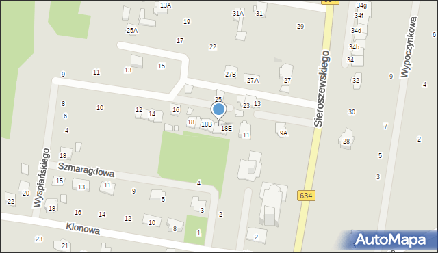 Tłuszcz, Wyspiańskiego Stanisława, 18D, mapa Tłuszcz