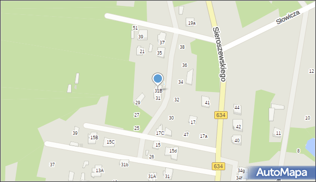 Tłuszcz, Wyspiańskiego Stanisława, 31B, mapa Tłuszcz